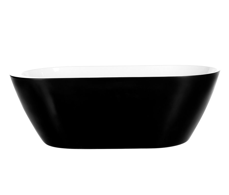 Freistehende schwarze Badewanne »CODO« von Home Deluxe.