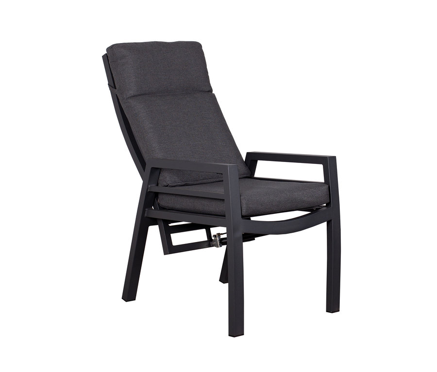 Grauer 2 deVries Montana Alu-Dining-Sessel.