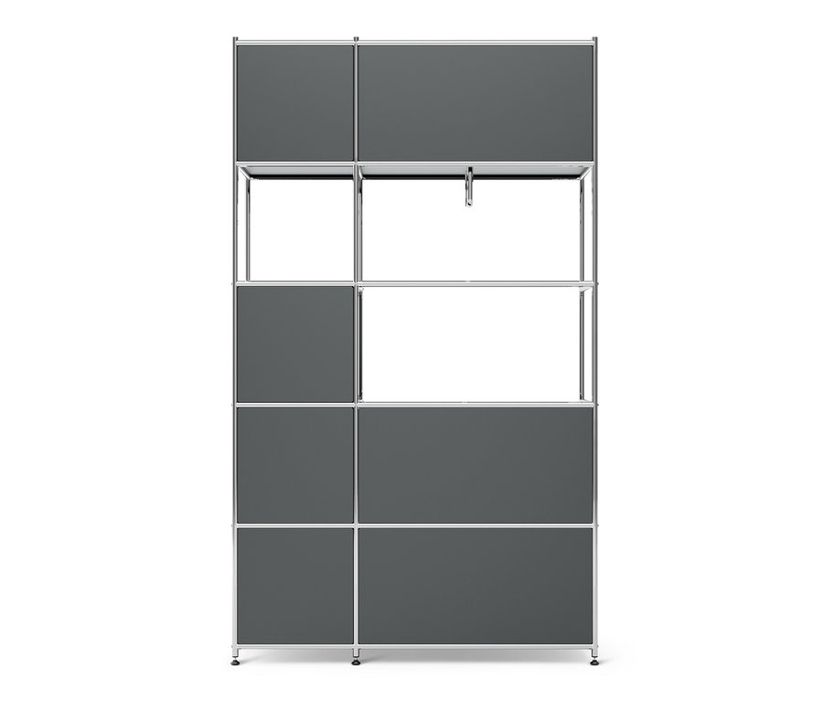 Grauer Systemschrank Metall »CN3«.