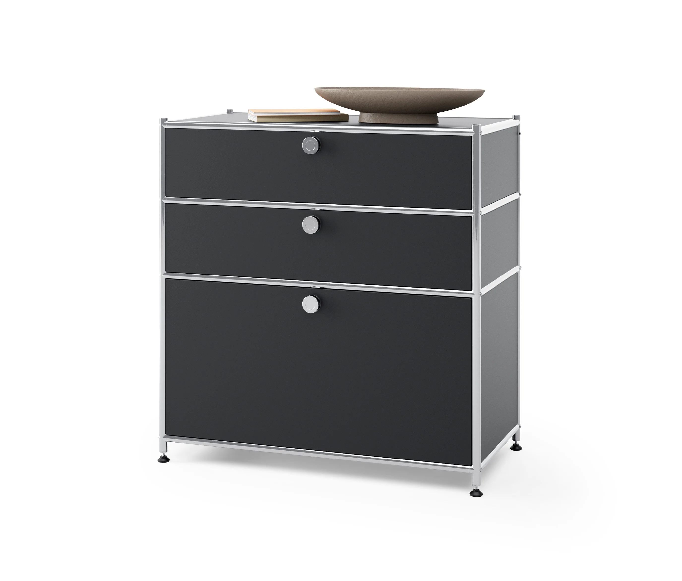 22.5cm günstig Kaufen-Tchibo - Kommode Metall »Cn3« mit 3 Schubladen - 77x40x84,5cm - schwarz - Stahl / Aluminium / Kunststoff. Tchibo - Kommode Metall »Cn3« mit 3 Schubladen - 77x40x84,5cm - schwarz - Stahl / Aluminium / Kunststoff <![CDATA[Kommode Metall 