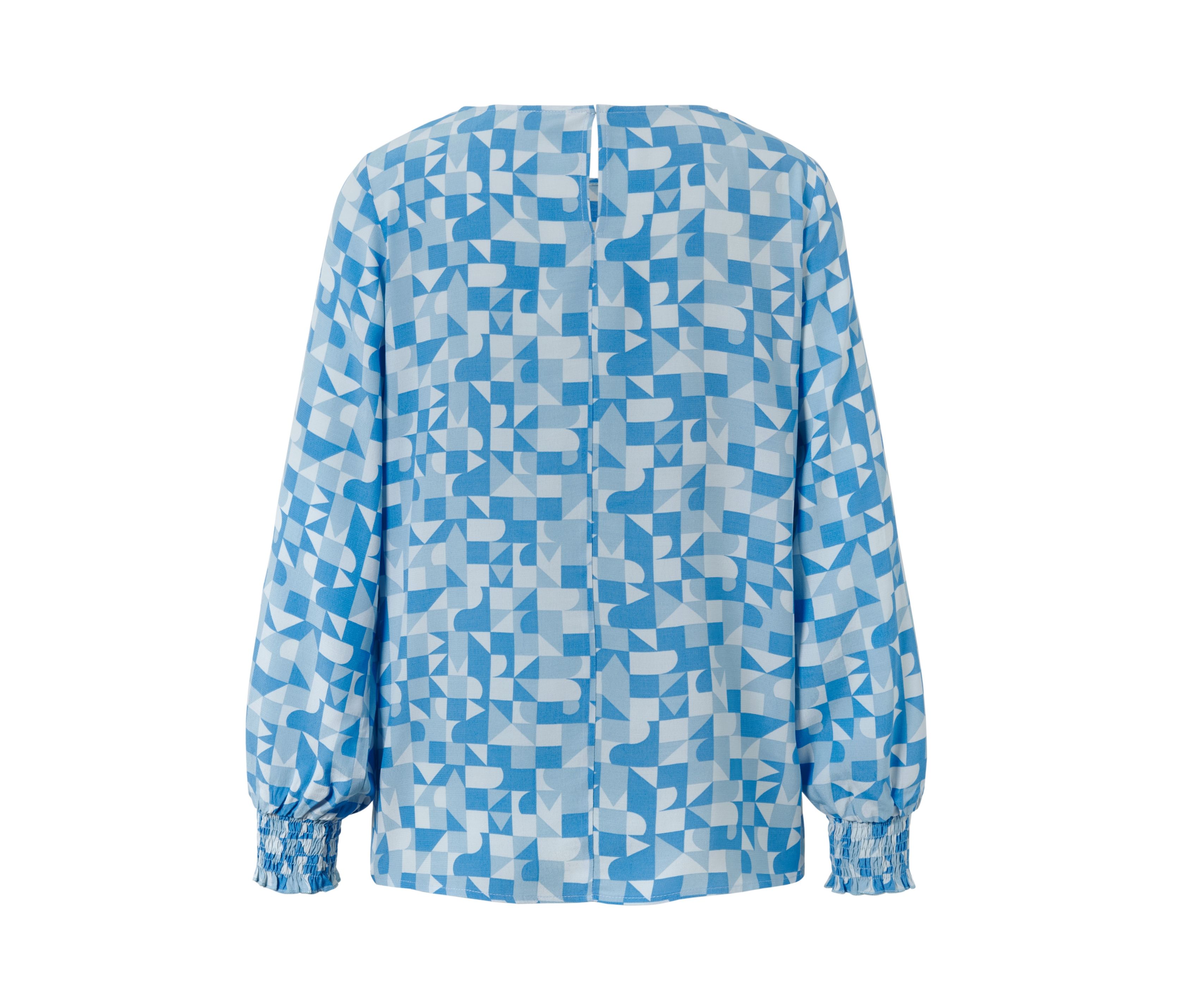 Thumbnail - Tchibo - Bedruckte Bluse - Damen - Gr. 36 - blau/print