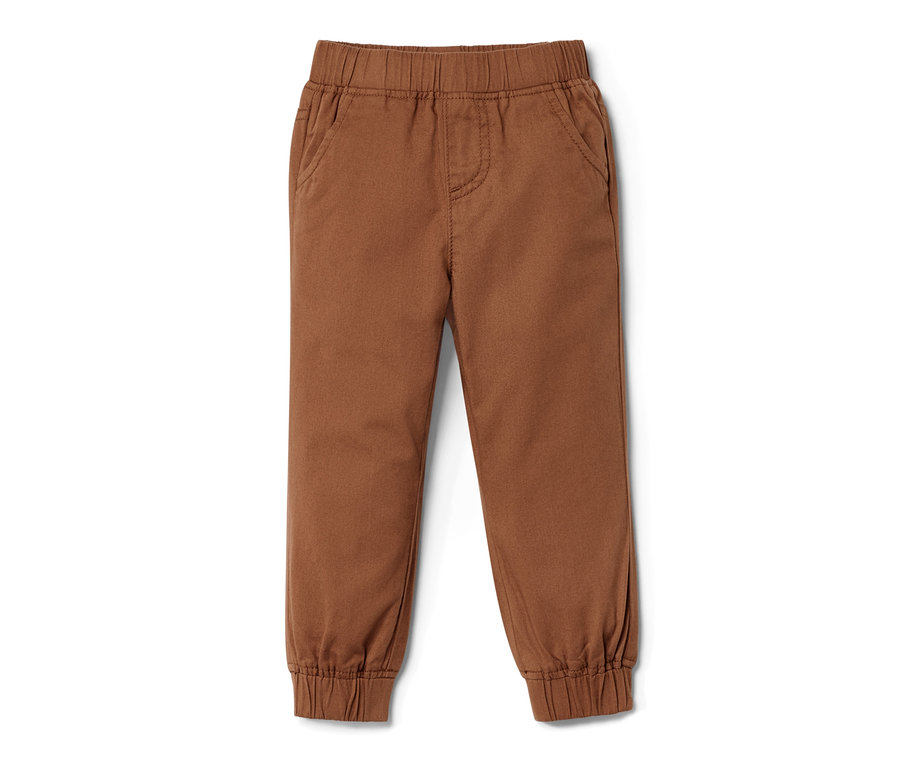 Eine braune Kinder-Pull-on-Pants – Fit »Ella« auf weißem Hintergrund.
