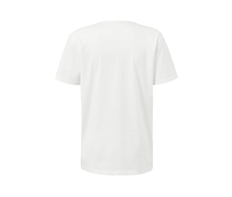 Weißes T-Shirt mit kurzen Ärmeln, 2 Stück.