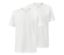 2 T-Shirts mit V-Ausschnitt, weiß - weiß