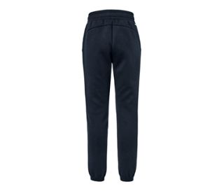 Dunkelblaue Sweathose mit elastischem Bund und Bündchen.