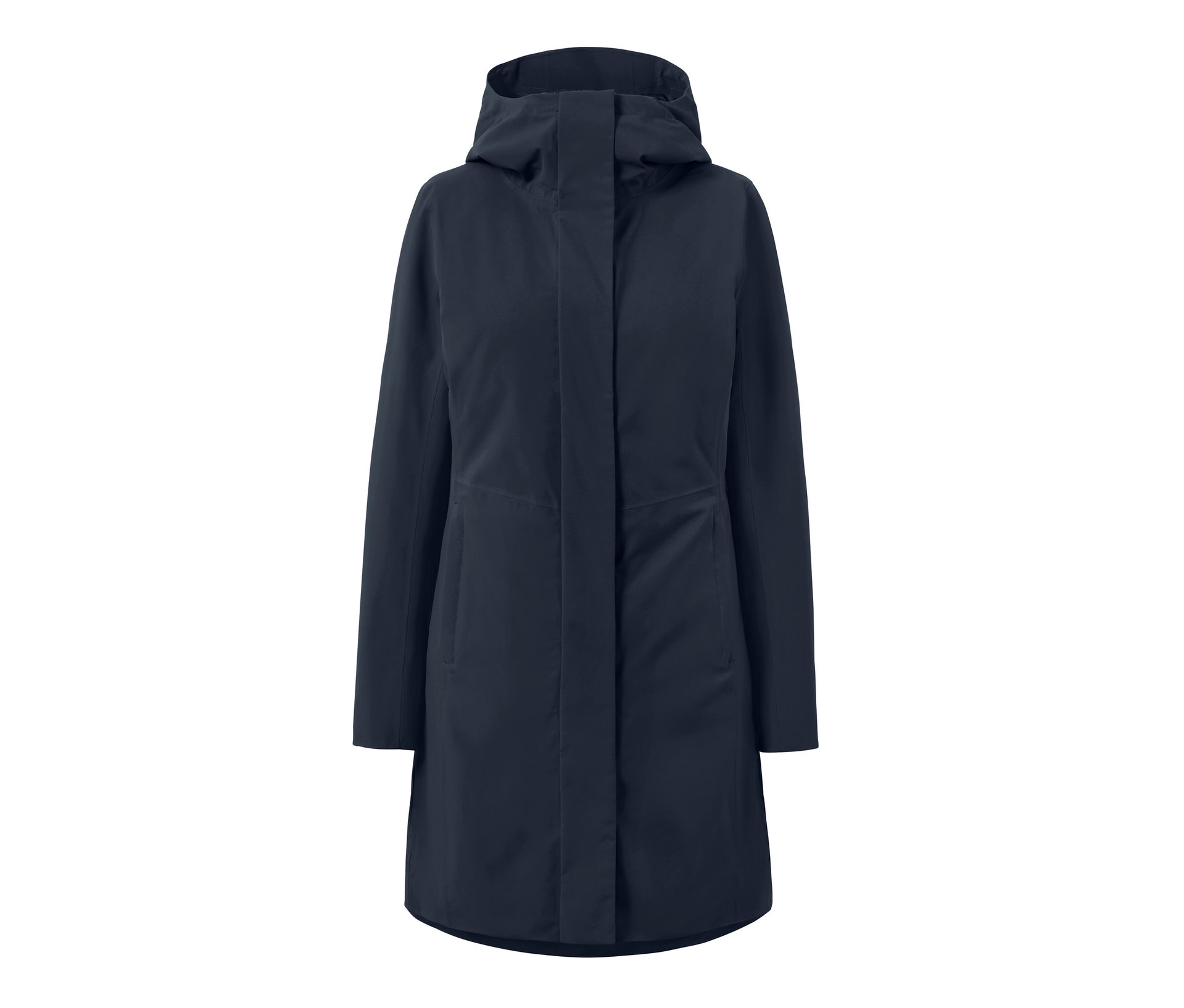In-1-Outdoormantel mit Weste - Damen - Gr. 38 - dunkelblau - dunkelblau