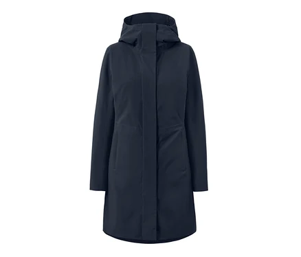 Blauer 3-in-1-Outdoormantel mit Weste.