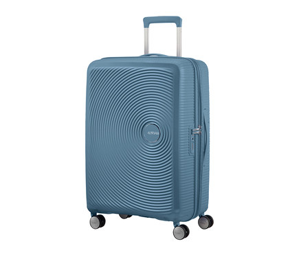 American Tourister Hartschalen-Koffer »Soundbox« Spinner, mittel, stone blue