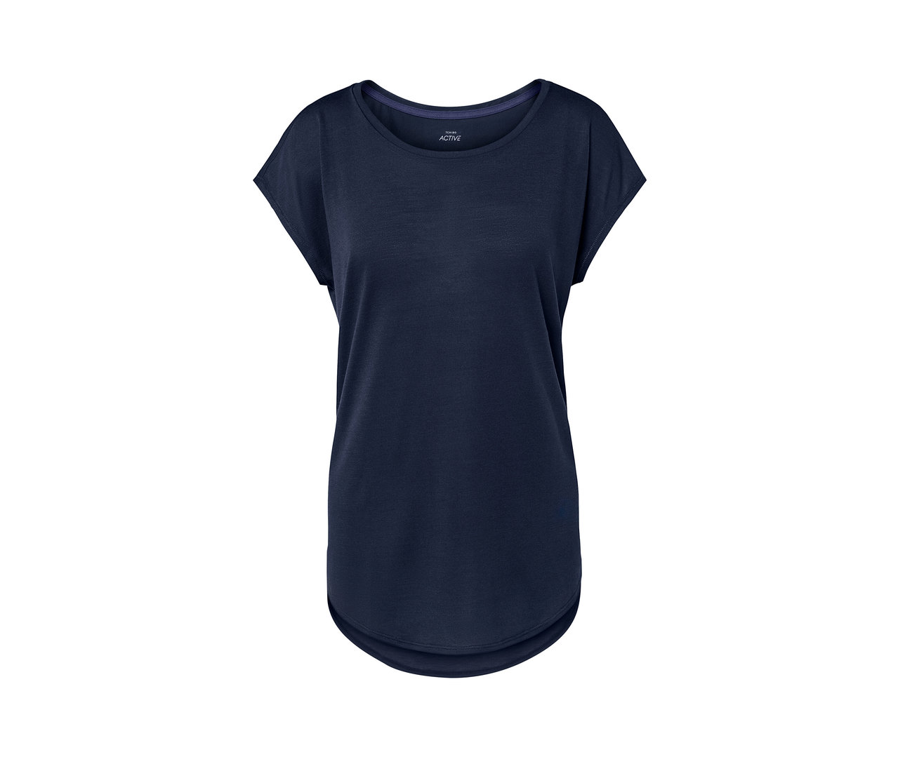 Blaues Sportshirt.