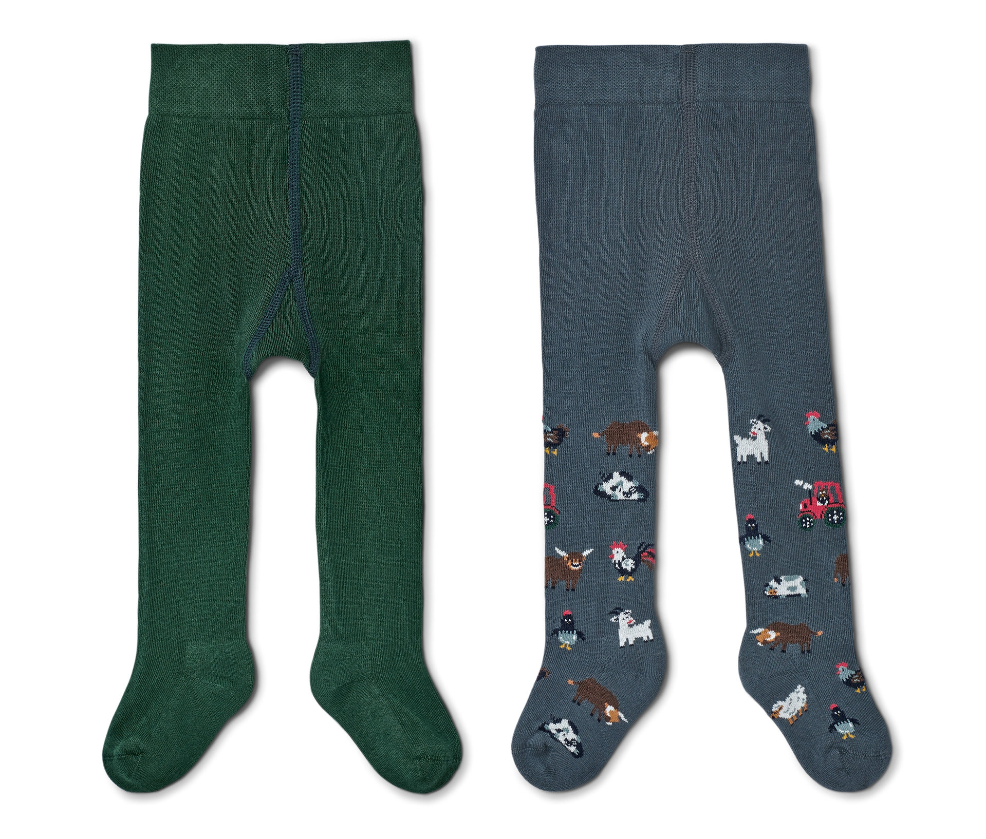 Tchibo - 2 Kleinkind-Strumpfhosen - Kinder - Gr. 122/128 - blau