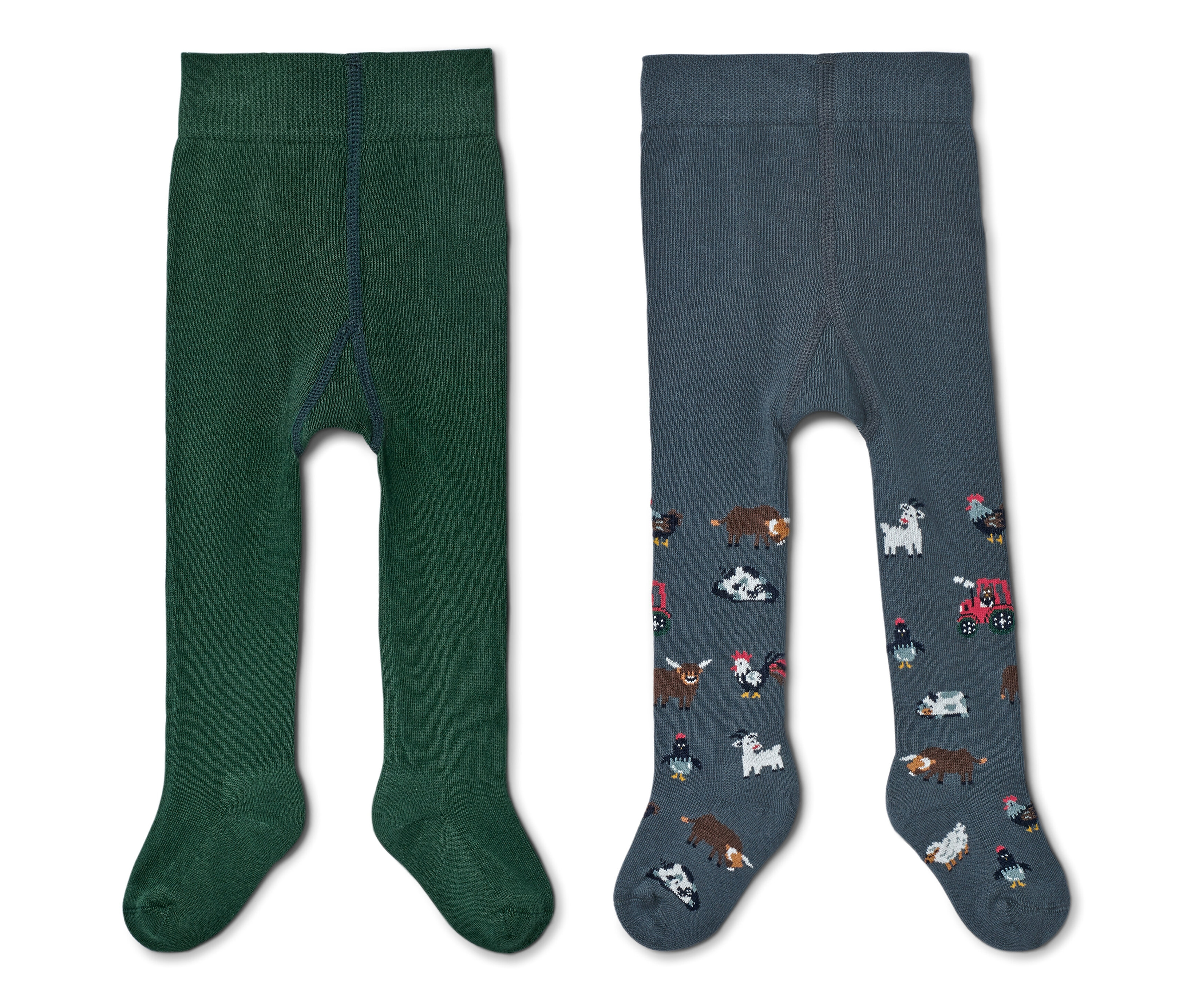 Hosen Herren günstig Kaufen-Tchibo - 2 Kleinkind-Strumpfhosen - Herren - Gr. 110/116 - blau. Tchibo - 2 Kleinkind-Strumpfhosen - Herren - Gr. 110/116 - blau <![CDATA[2 Kleinkind-Strumpfhosen, Farm/grün Farbe: 1x grün, 1x blau je mit mehrfarbigem Tier-Alloverprint Material: 82% Baumw