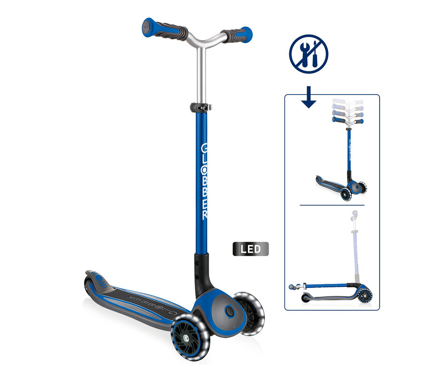 Blauer GLOBBER Roller »Master Lights«.