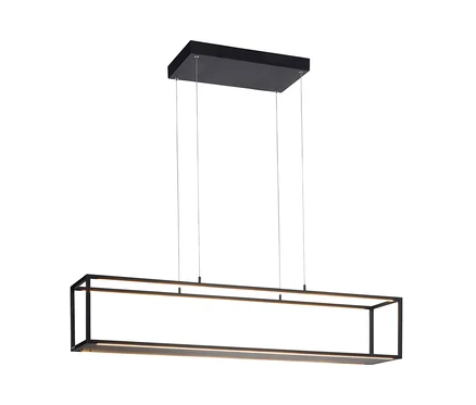Schwarze Paul Neuhaus LED-Pendelleuchte »Contura«.