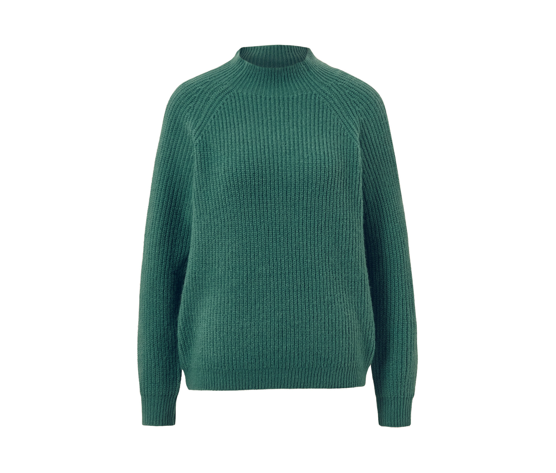 Grobstrickpullover mit Stehkragen - Damen - Gr. XXL - grün - grün
