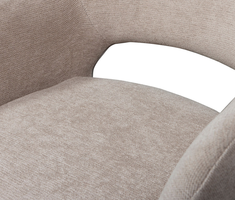 Detailaufnahme eines naturfarbenen Woood 2er-Set »Jenny« Stuhls.