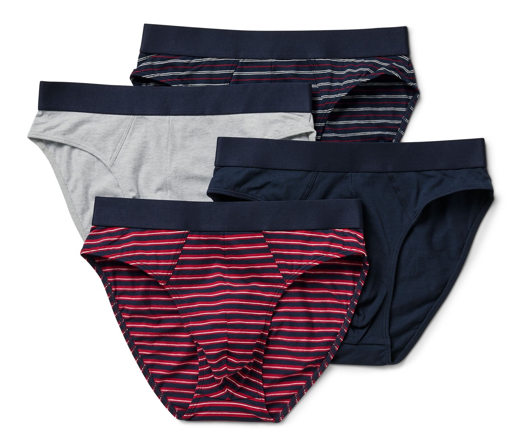 Tchibo - 4 Slips - Herren - Gr. Xxl/8 - dunkelblau/gestreift