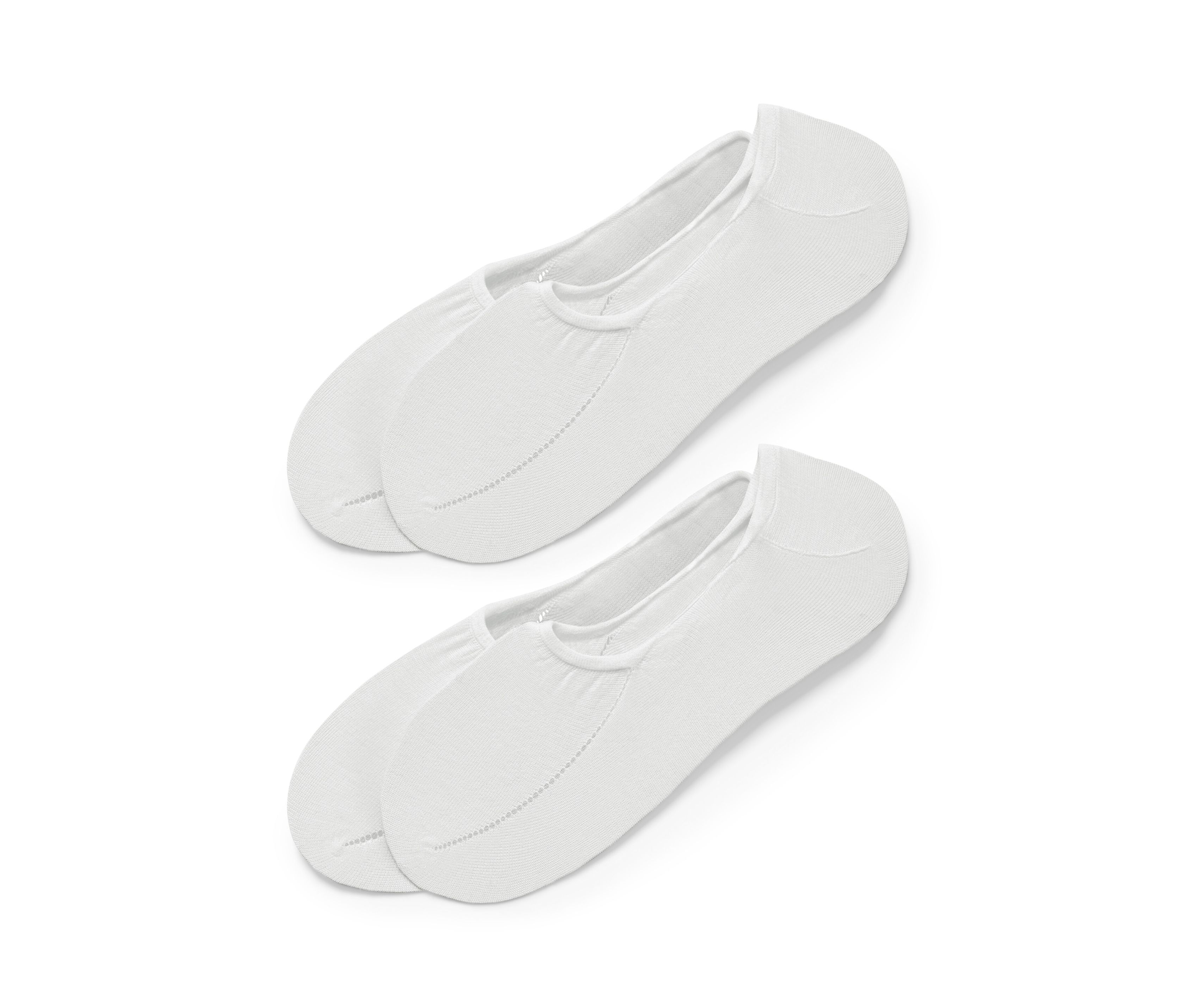 Thumbnail - Tchibo - 2 Paar extrafeine Sneaker-Füßlinge - Damen - Gr. 35-38 - weiß