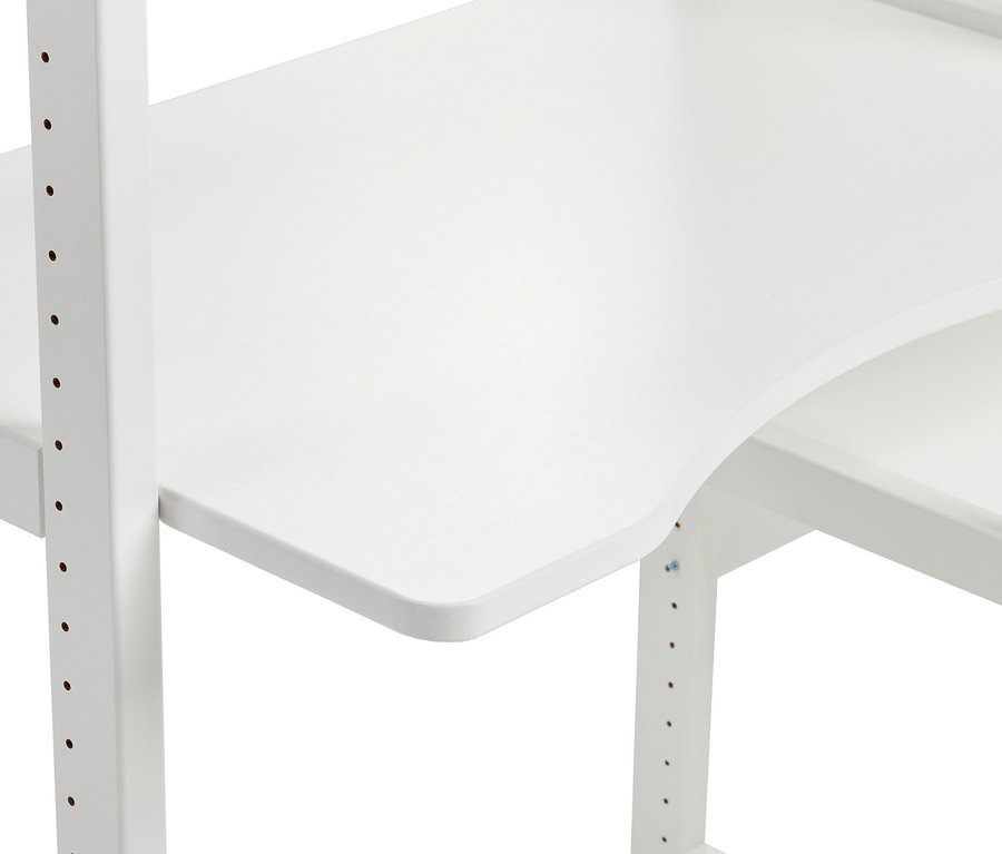 Detailansicht eines weißen Hoppekids Regalbett »Storey«, ca. 90 x 200 cm.