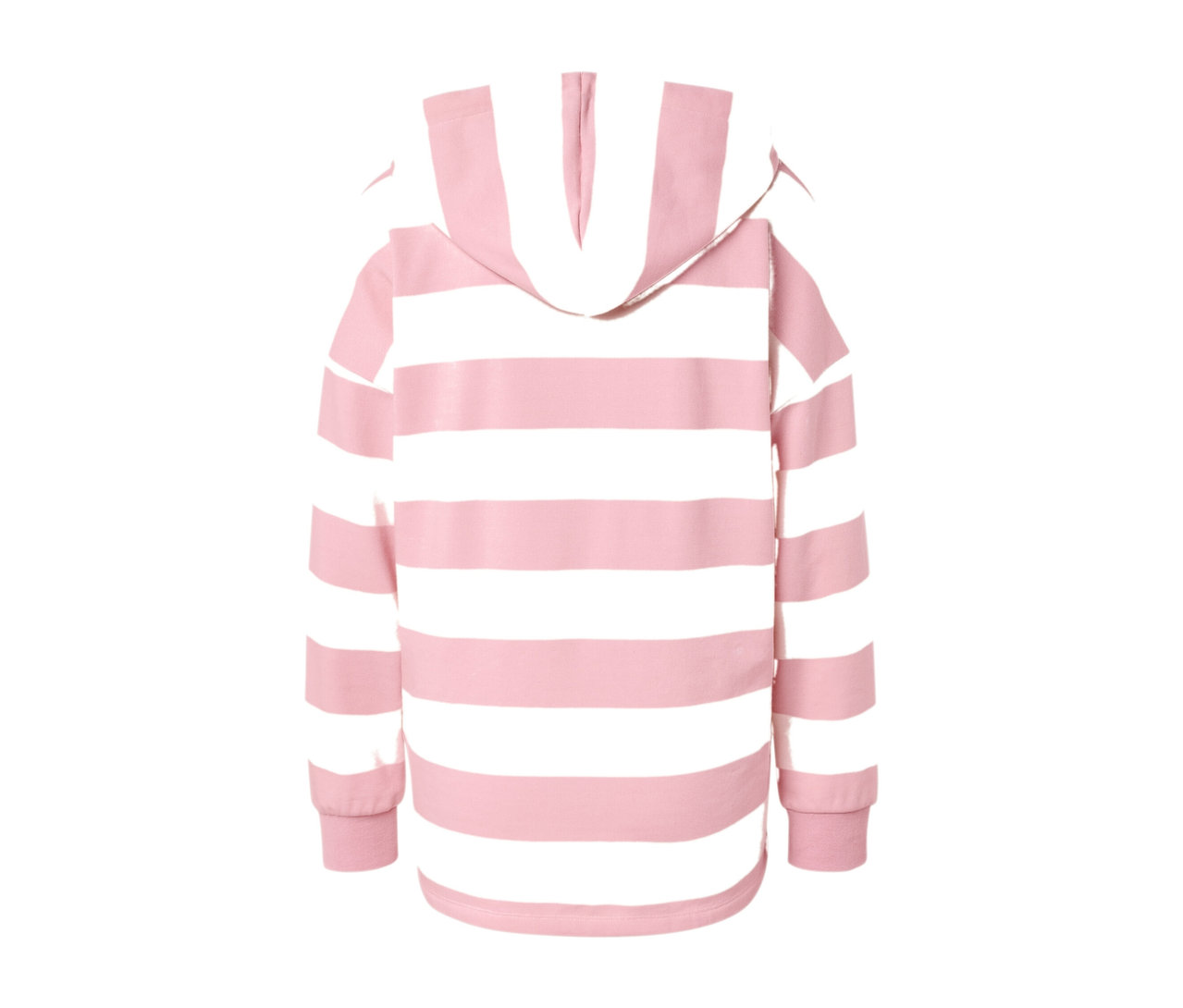 Gestreifter Hoodie mit langen Ärmeln.