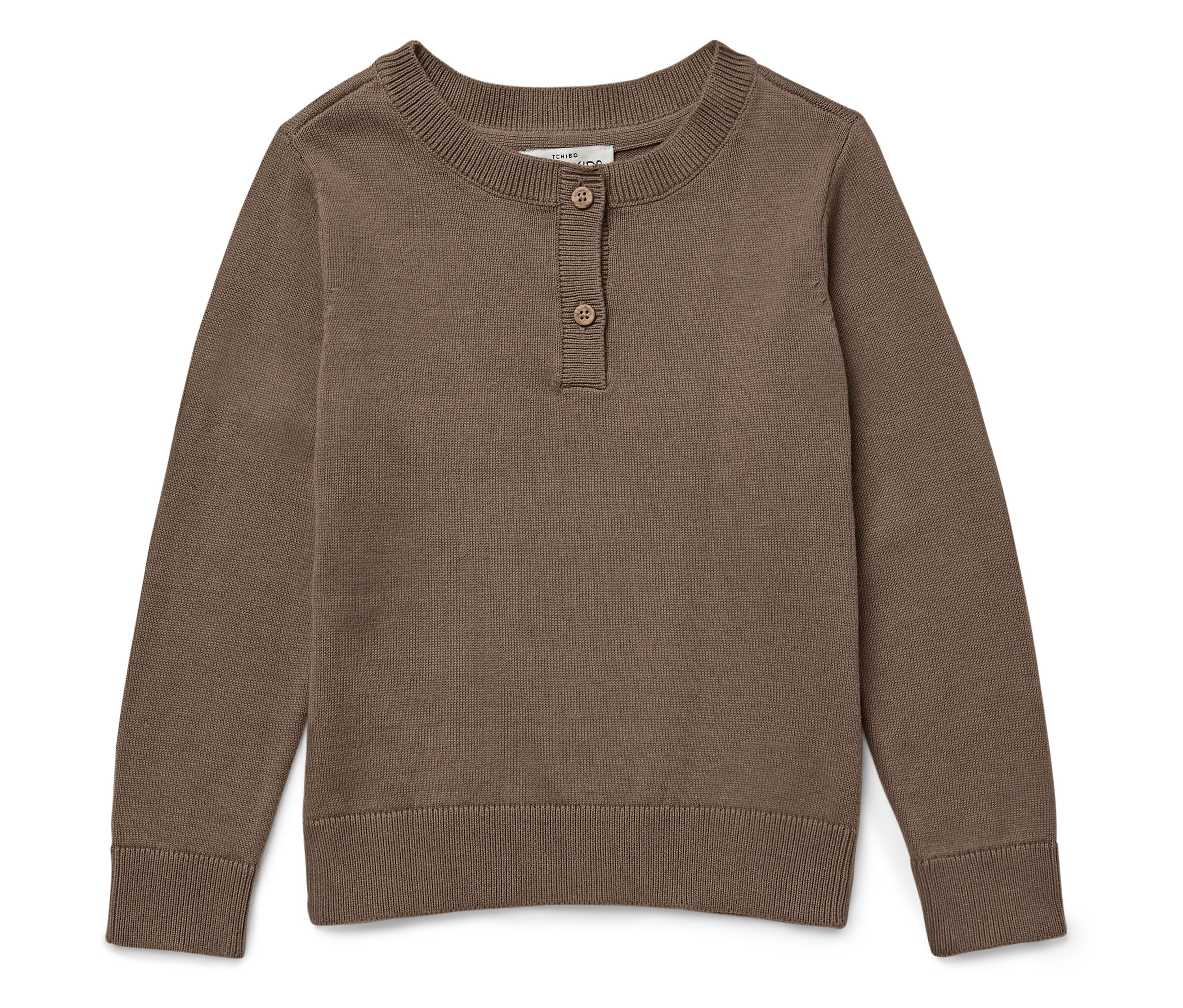 Tchibo - Kinder-Henley-Strickpullover - Baby - Gr. 86/92 - braun