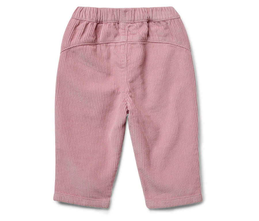Rosa Kinder Cordhose mit Gummibund.
