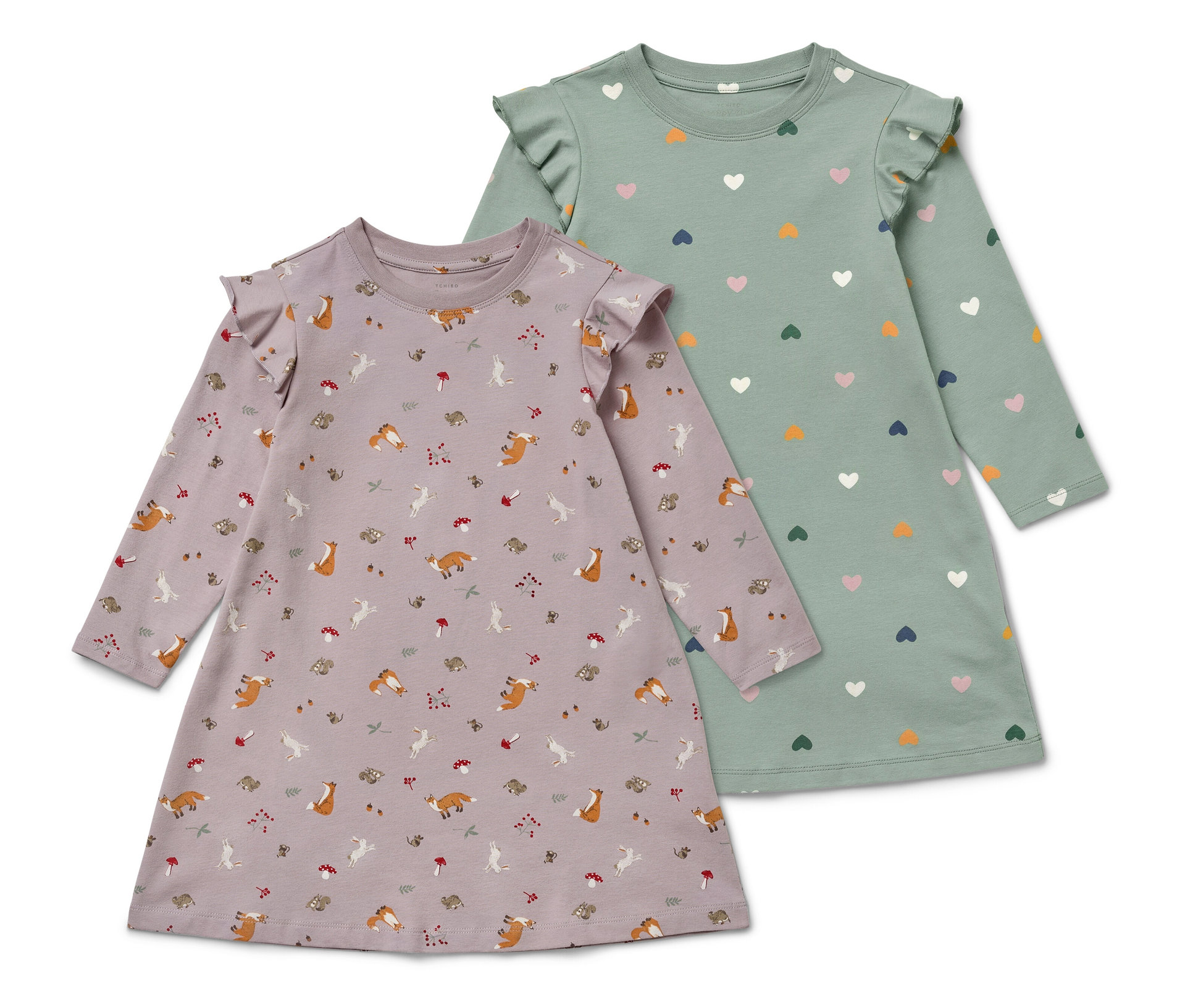 Tchibo - 2 Kinder-Nachthemden - Baby - Gr. 86/92 - rosa