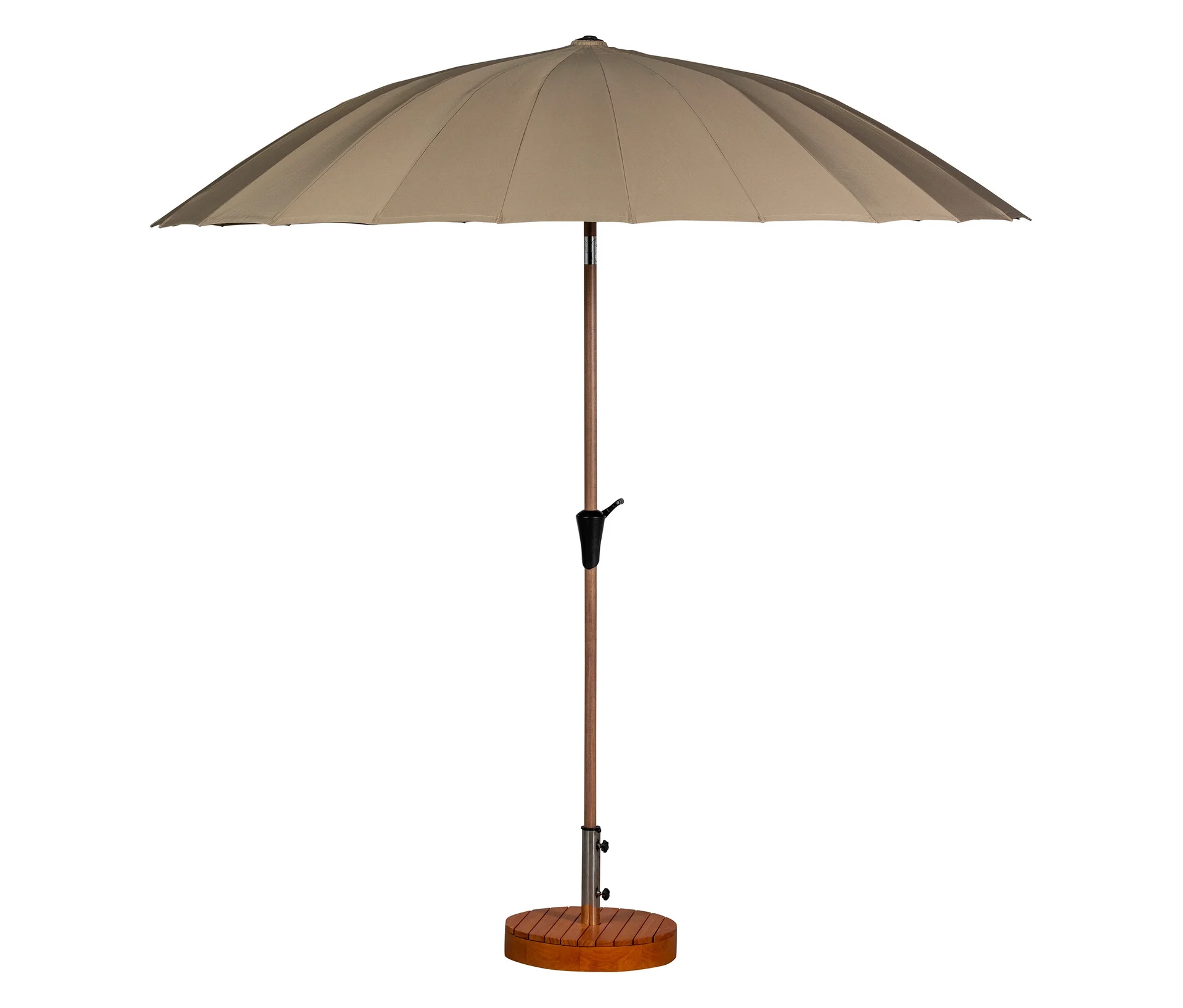 Tchibo - Woood Sonnenschirmständer - 56x50x7cm - naturfarben -
