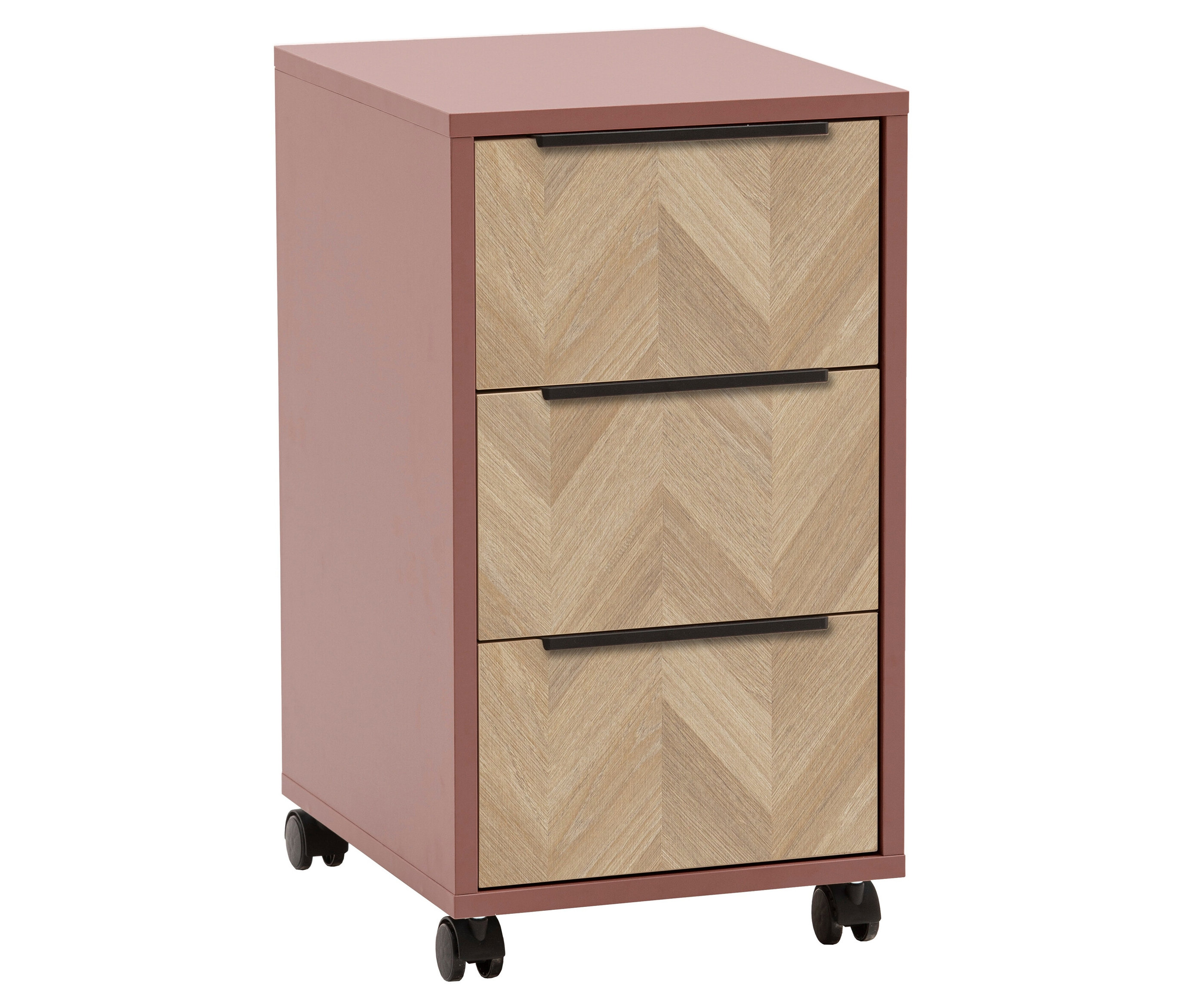 Tchibo - Rollcontainer »Piazza« - 32,6x39,1x59,7cm - schwarz - - Holzwerkstoffe / Metall / Kunststoff