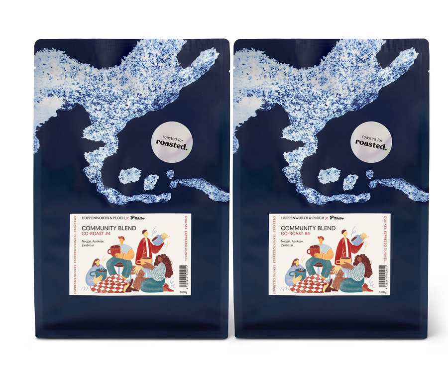 Hoppenworth & Ploch x roasted. - Community Blend Co-Roast #4 Espresso - 2 x 1 kg Ganze Bohne