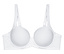 Weißer Triumph Amourette WP BH mit glatten, gepolsterten Cups und Spitzenbesatz an den Seiten und Trägern.
