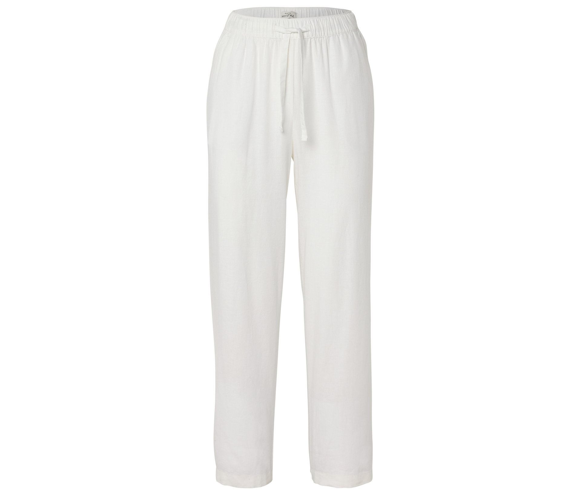 Leinenhose - Damen - Gr. 36 - weiß - weiß