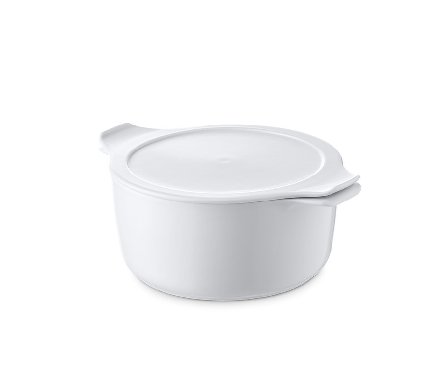 Weißer Eschenbach-Porzellan Kochtopf »Cook and Serve«, Ø ca. 20 cm mit Deckel.