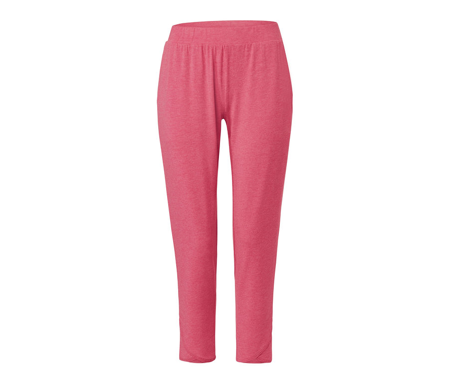 Eine pinke Jersey-Relaxhose.