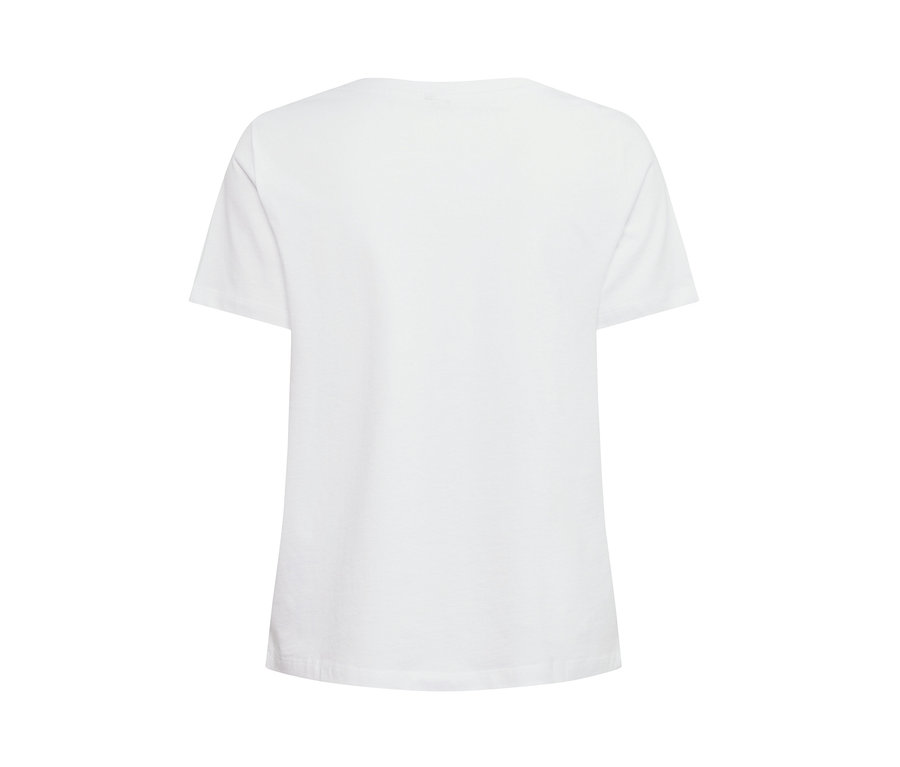 Weißes T-Shirt mit Print.