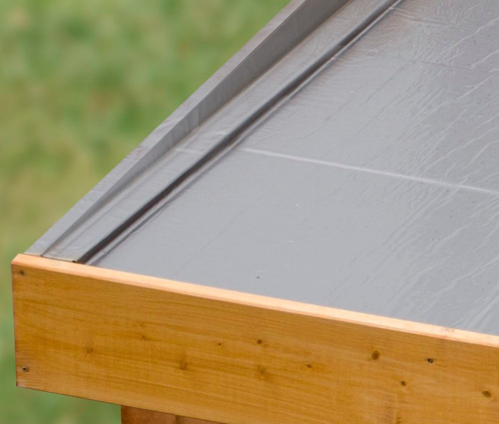 Thumbnail - Karibu Premium-Gartenhaus - 509x369x253cm - naturfarben - Fichtenholz / Glas / Aluminium