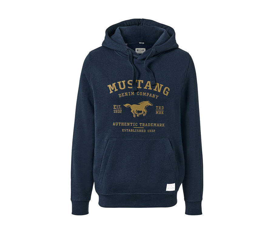 Blauer Hoodie »Mustang«.
