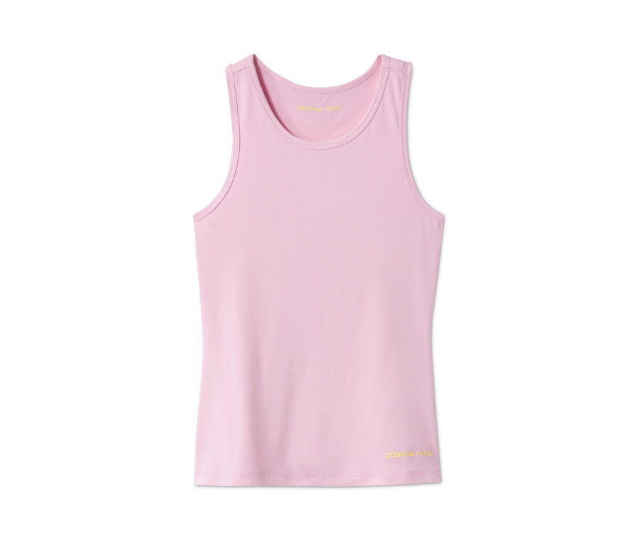 Ein rosa Sport-Top aus recyceltem Material.