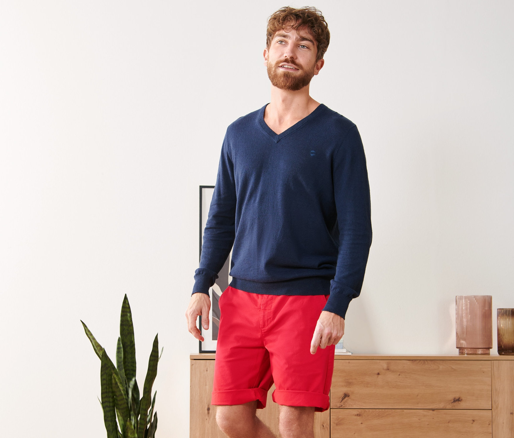 Thumbnail - Tchibo - Chino-Shorts - Herren - Gr. 36 - rot