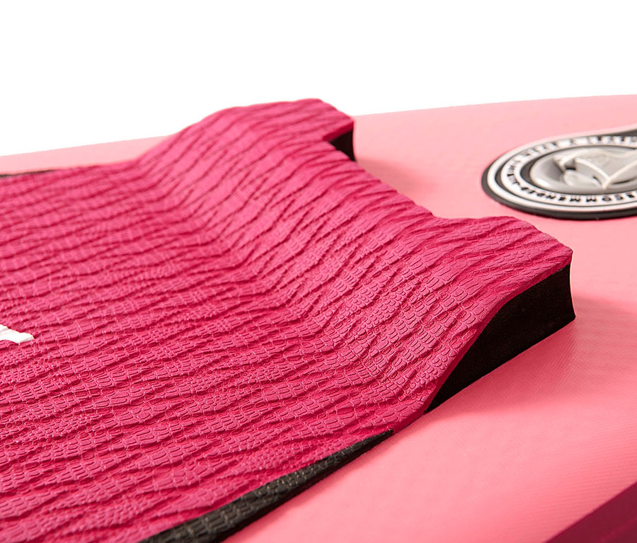 Detailaufnahme von einem pinken Aqua Marina SUP-Board »Coral«.