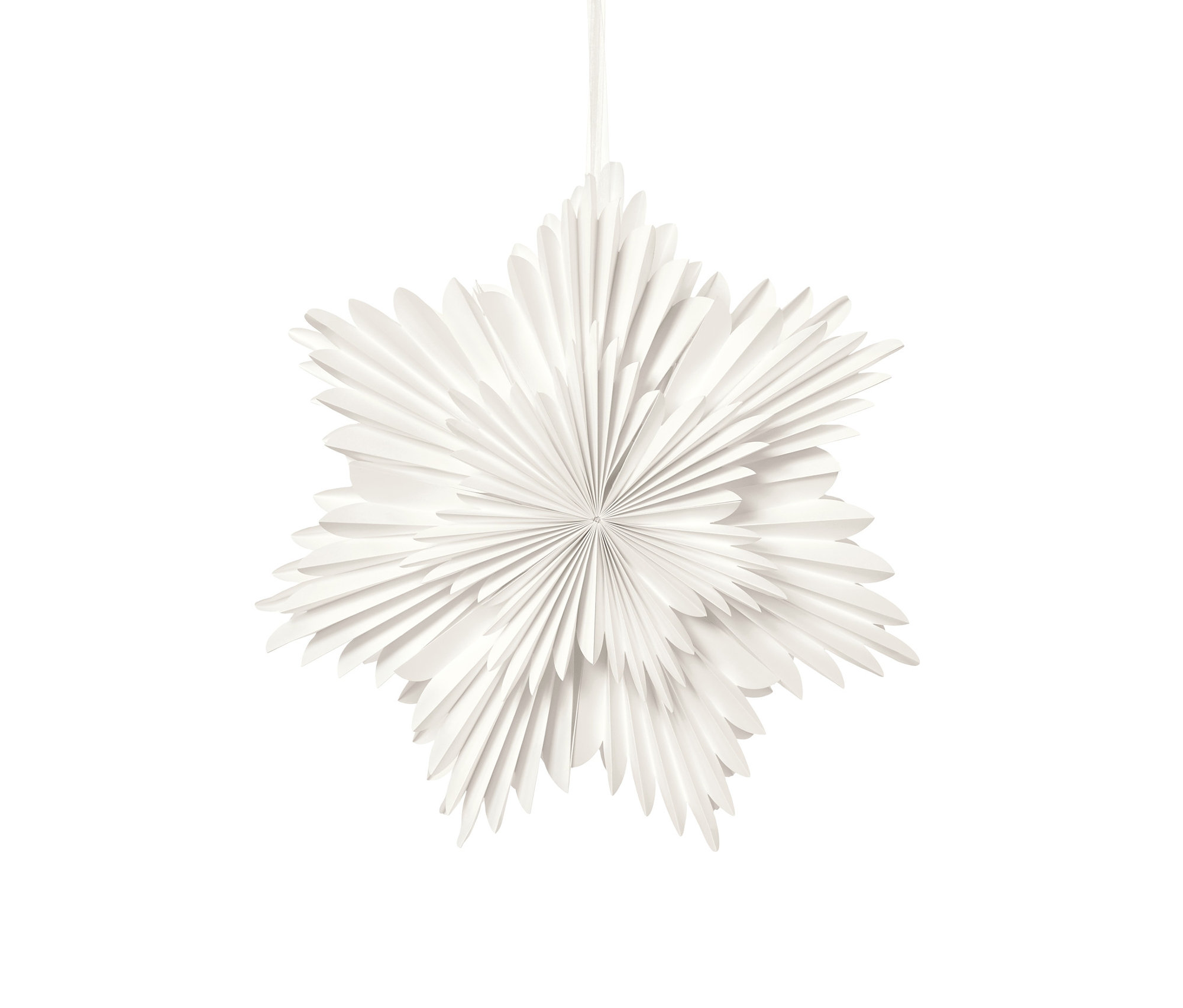 LED-Papierstern - creme - creme