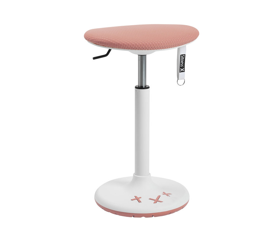 Rosa Topstar »Sitness X Stool 30« Hocker auf weißem Hintergrund.