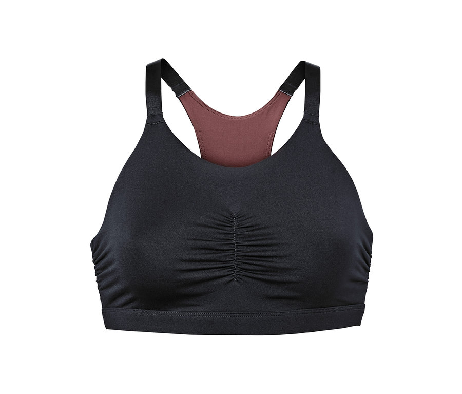 Schwarzes Sport-Bustier.