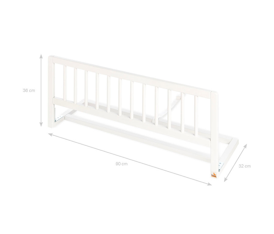 Weißes Pinolino Bettschutzgitter »Classic«, 90 cm lang.