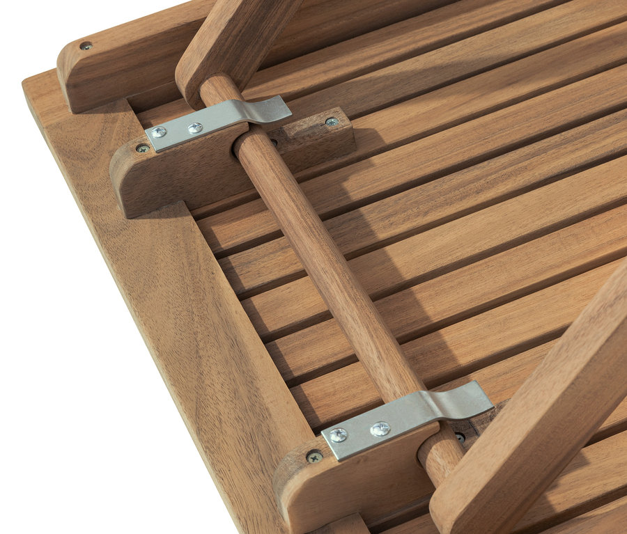 Detailansicht eines Klapptischs »Lenja«.