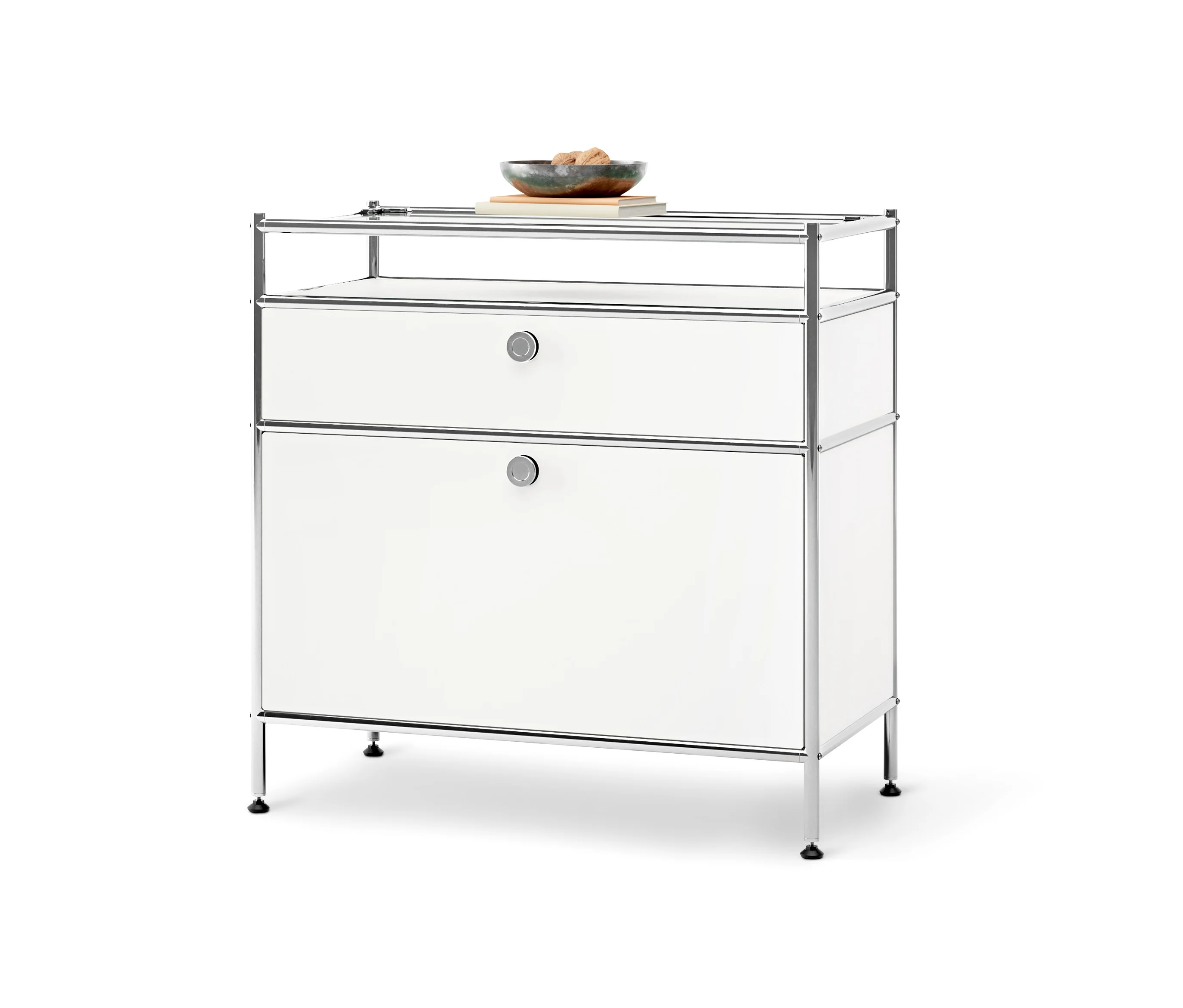 22.5cm günstig Kaufen-Tchibo - Konsole Metall »Cn3« mit Klappenfach und Schublade - 77x40x81,5cm - chrom - Stahl / Glas / Aluminium. Tchibo - Konsole Metall »Cn3« mit Klappenfach und Schublade - 77x40x81,5cm - chrom - Stahl / Glas / Aluminium <![CDATA[Konso