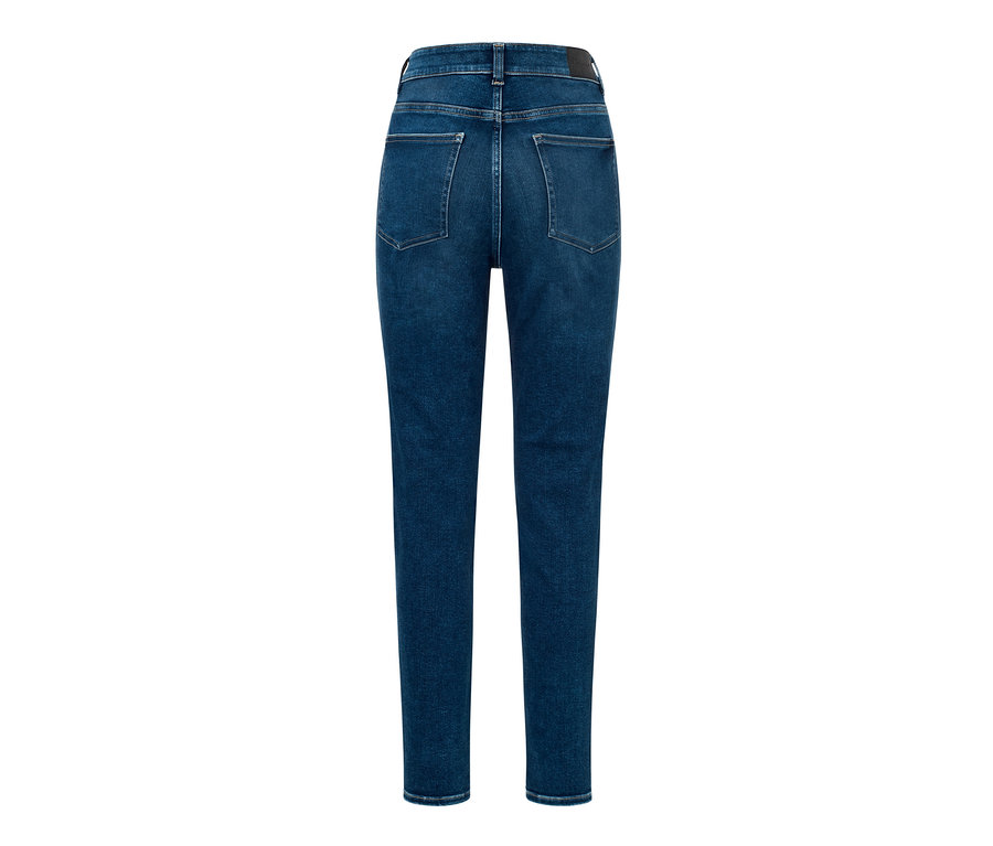 Rückansicht einer blauen Skinny Jeans – Fit »Hanna«.