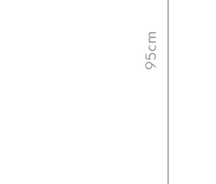 Skizze eines Premium-Kräuterregals mit Rankgitter, Gr. L, mit Abmessungen.