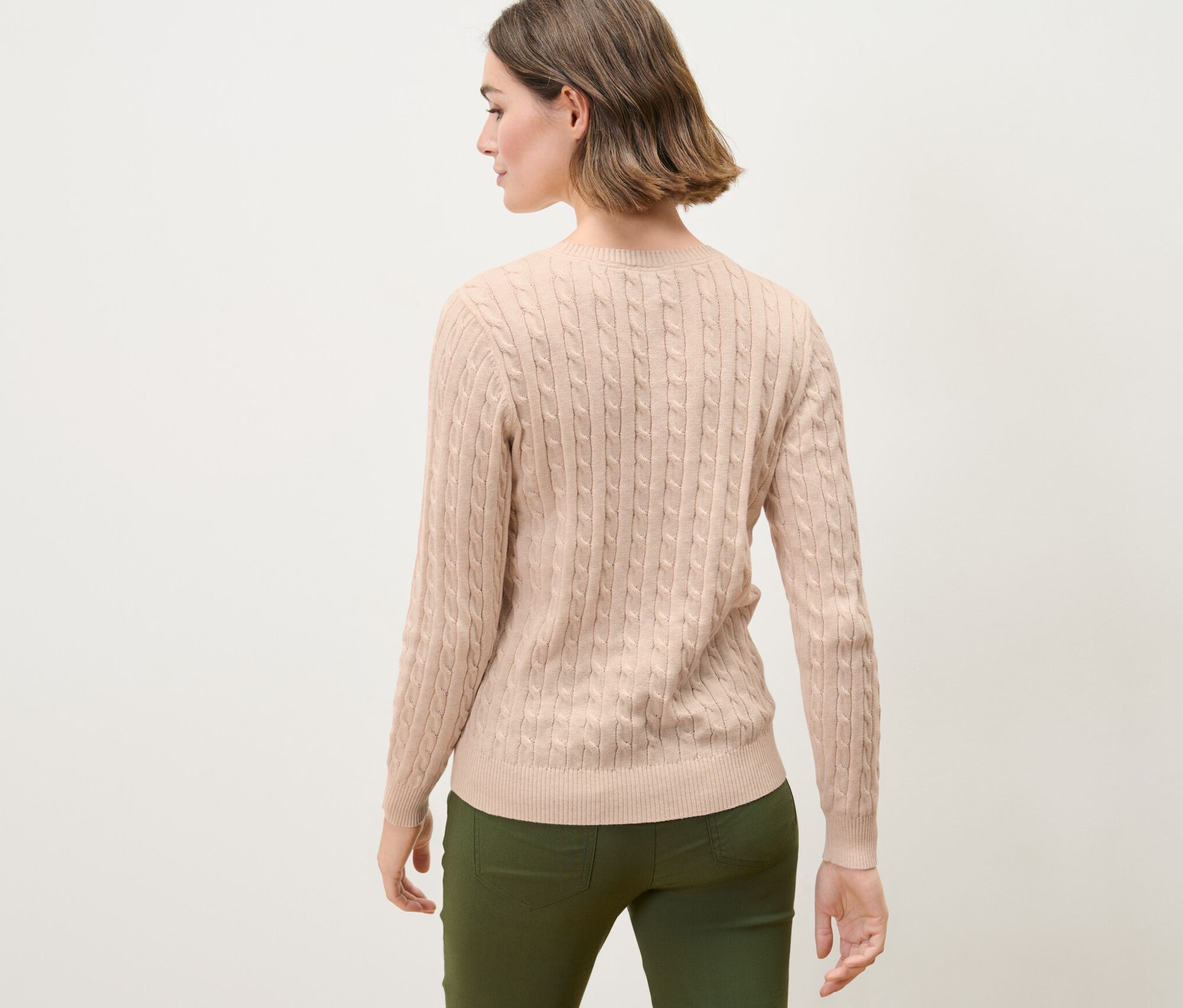 Thumbnail - Tchibo - Zopfstrickpullover - Damen - Gr. XXL - weiß
