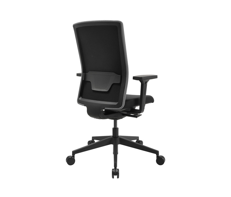 Detailansicht von hinten des grauen Topstar Bürostuhls »Airwork G«.