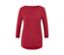 Rotes Funktionsshirt mit 3/4-Arm.